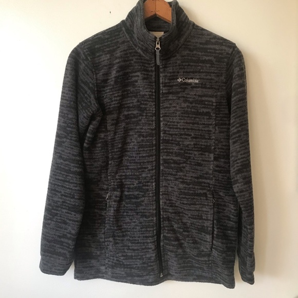 Columbia Sweaters - Columbia Womens Fleece Zip Up Grey Size Large